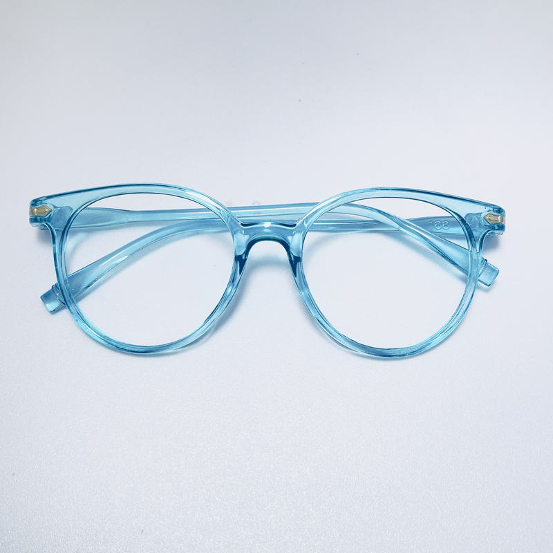 กรอบแว่นตาทรงหยดน้ำ-สีฟ้าใส1